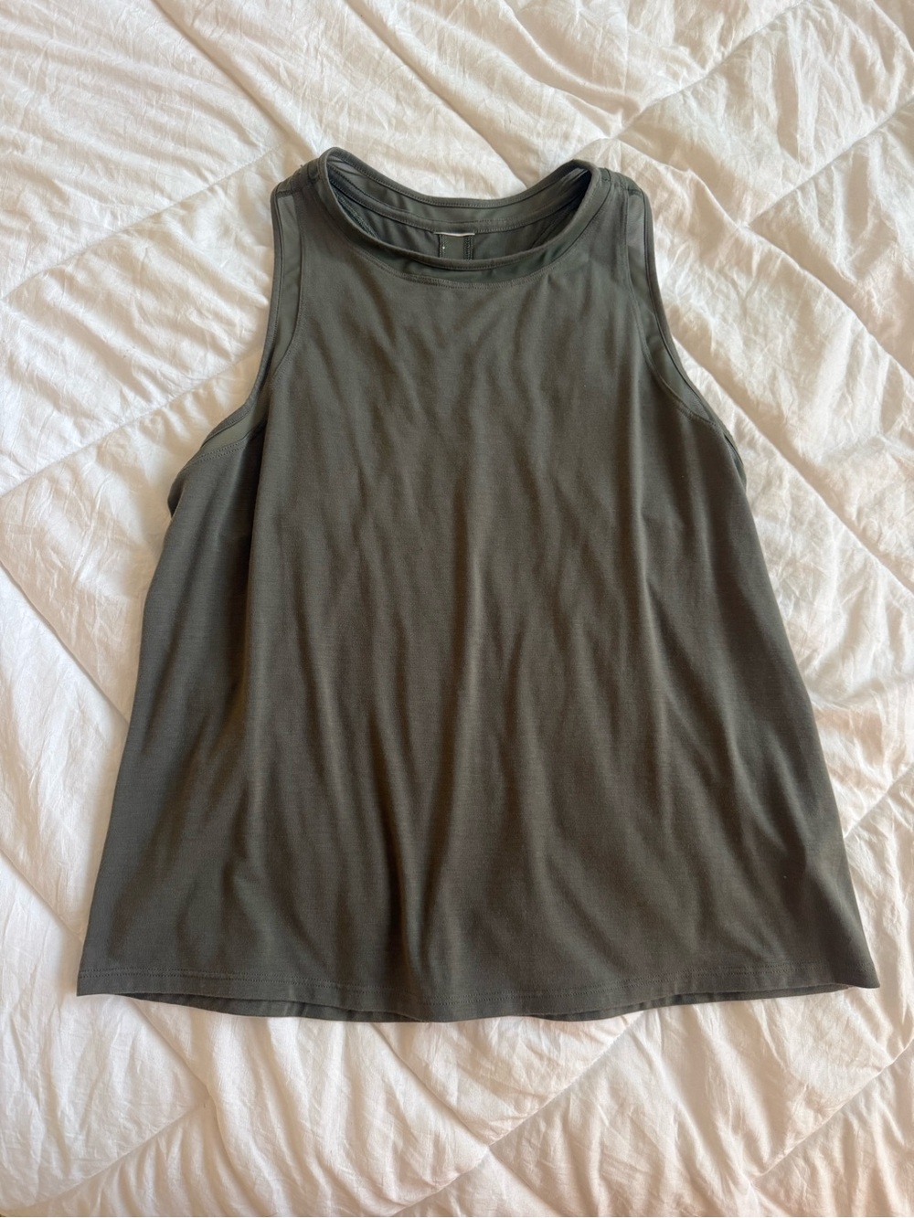 Athleta Olive Green Scoop Neck Tank